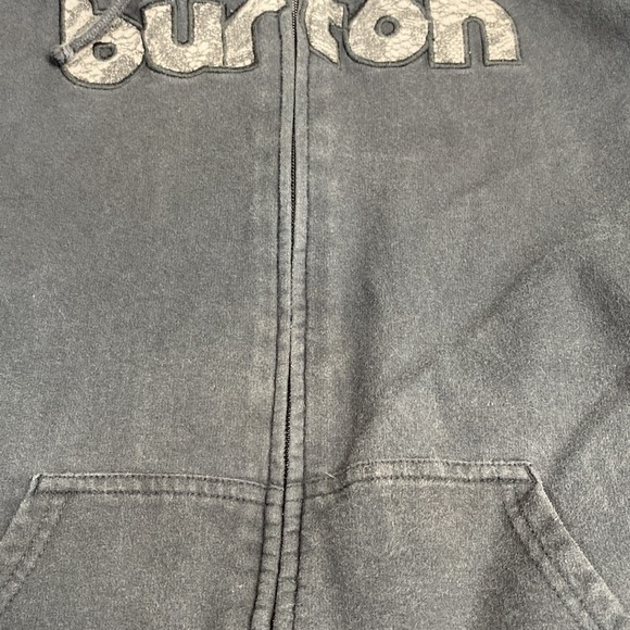 Vintage Button Black Hooded Full Zip Hooded Sweatshirt Large - Picture 4 of 8